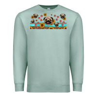 Seafoam western pug dogs Premium Sweatshirt - Jasminsmagicworld