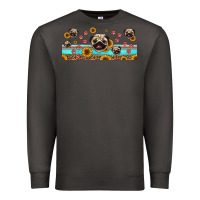 Smoke western pug dogs Premium Sweatshirt - Jasminsmagicworld