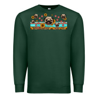 Sports Green western pug dogs Premium Sweatshirt - Jasminsmagicworld
