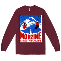 Burgundy Savoie France Blue Long Sleeve Tee - artisFamous