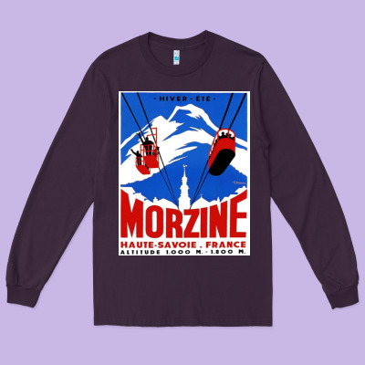 Savoie France Blue Long Sleeve Tee Designed By Artisfamous