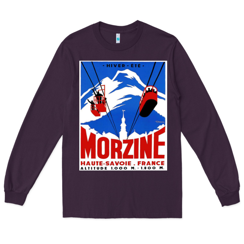 Savoie France Blue Long Sleeve Tee by artisFamous | Teevron