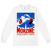 White Savoie France Blue Long Sleeve Tee - artisFamous