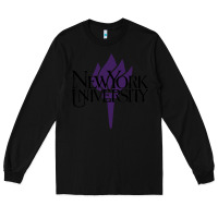 Black New York University Long Sleeve Tee - artisFamous