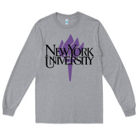 Heather Grey New York University Long Sleeve Tee - artisFamous