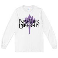 White New York University Long Sleeve Tee - artisFamous