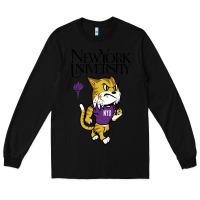 Black New York University Long Sleeve Tee - artisFamous