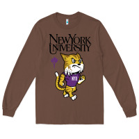 Chestnut New York University Long Sleeve Tee - artisFamous