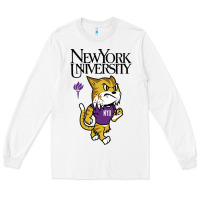 White New York University Long Sleeve Tee - artisFamous