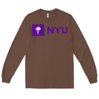 Chestnut nyu new york university purple Long Sleeve Tee - artisFamous