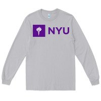 Moon Dust nyu new york university purple Long Sleeve Tee - artisFamous
