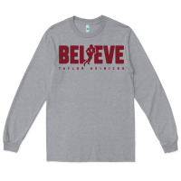 Heather Grey taylor heinicke believe Long Sleeve Tee - artisFamous