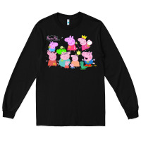 Black Peppa Pig Long Sleeve Tee - artisFamous