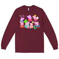 Burgundy Peppa Pig Long Sleeve Tee - artisFamous