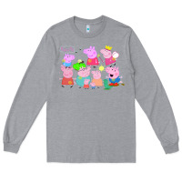 Heather Grey Peppa Pig Long Sleeve Tee - artisFamous