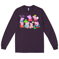 Plum Peppa Pig Long Sleeve Tee - artisFamous