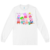 White Peppa Pig Long Sleeve Tee - artisFamous