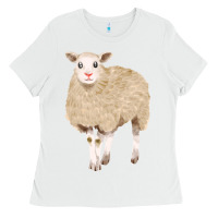 White sheep Ladies Tee - FaDigitalArtStudio