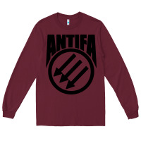 Burgundy anti blue check action Long Sleeve Tee - artisFamous