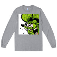 Heather Grey rat fink Long Sleeve Tee - artisFamous