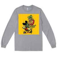 Heather Grey rat fink 02 Long Sleeve Tee - artisFamous