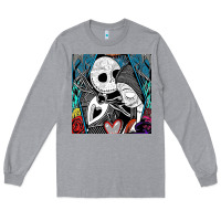 Heather Grey the nightmare before christmas 2 Long Sleeve Tee - artisFamous