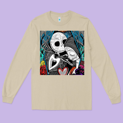 The Nightmare Before Christmas 2 Long Sleeve Tee Designed By Artisfamous