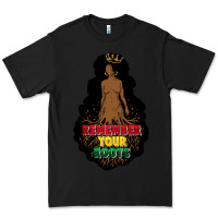 Black Remember your roots Premium Tee - FaDigitalArtStudio