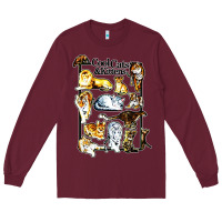 Burgundy cool cats and kittens Long Sleeve Tee - artisFamous