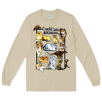 Mushroom cool cats and kittens Long Sleeve Tee - artisFamous