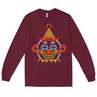 Burgundy lite brite Long Sleeve Tee - artisFamous