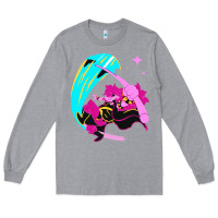 Heather Grey deltarune Long Sleeve Tee - artisFamous