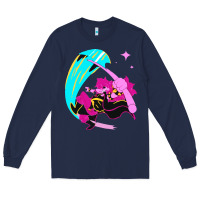 Navy deltarune Long Sleeve Tee - artisFamous