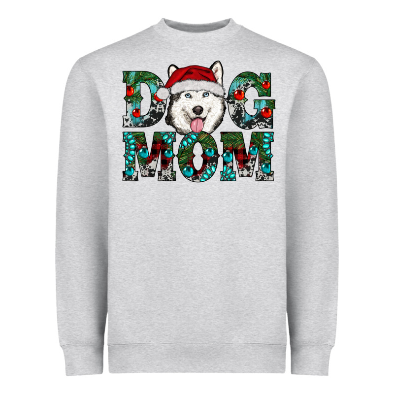 Christmas Dog Mom Husky Heavyweight Sweatshirt by RanaPortraitStore | Teevron