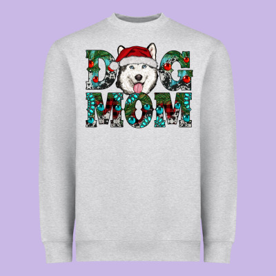 Christmas Dog Mom Husky Heavyweight Sweatshirt Designed By Ranaportraitstore