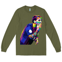Army Green LIONEL MESSI Long Sleeve Tee - artisFamous