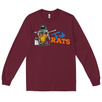Burgundy fabrats Long Sleeve Tee - artisFamous