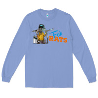 Colony Blue fabrats Long Sleeve Tee - artisFamous