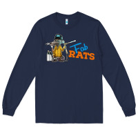 Navy fabrats Long Sleeve Tee - artisFamous
