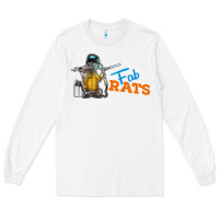 White fabrats Long Sleeve Tee - artisFamous