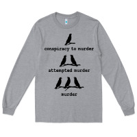 Heather Grey attempted murder cute Long Sleeve Tee - artisFamous