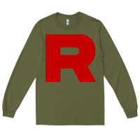 Army Green r is team rocket Long Sleeve Tee - artisFamous