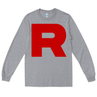 Heather Grey r is team rocket Long Sleeve Tee - artisFamous