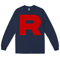 Navy r is team rocket Long Sleeve Tee - artisFamous
