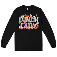 Black lunch lady easter Long Sleeve Tee - CowhideDigitalArt