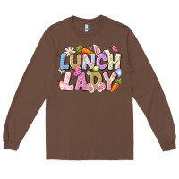Chestnut lunch lady easter Long Sleeve Tee - CowhideDigitalArt