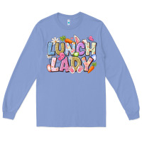 Colony Blue lunch lady easter Long Sleeve Tee - CowhideDigitalArt