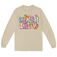 Mushroom lunch lady easter Long Sleeve Tee - CowhideDigitalArt