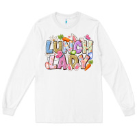 White lunch lady easter Long Sleeve Tee - CowhideDigitalArt