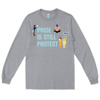 Heather Grey pride is still protest Long Sleeve Tee - artisFamous